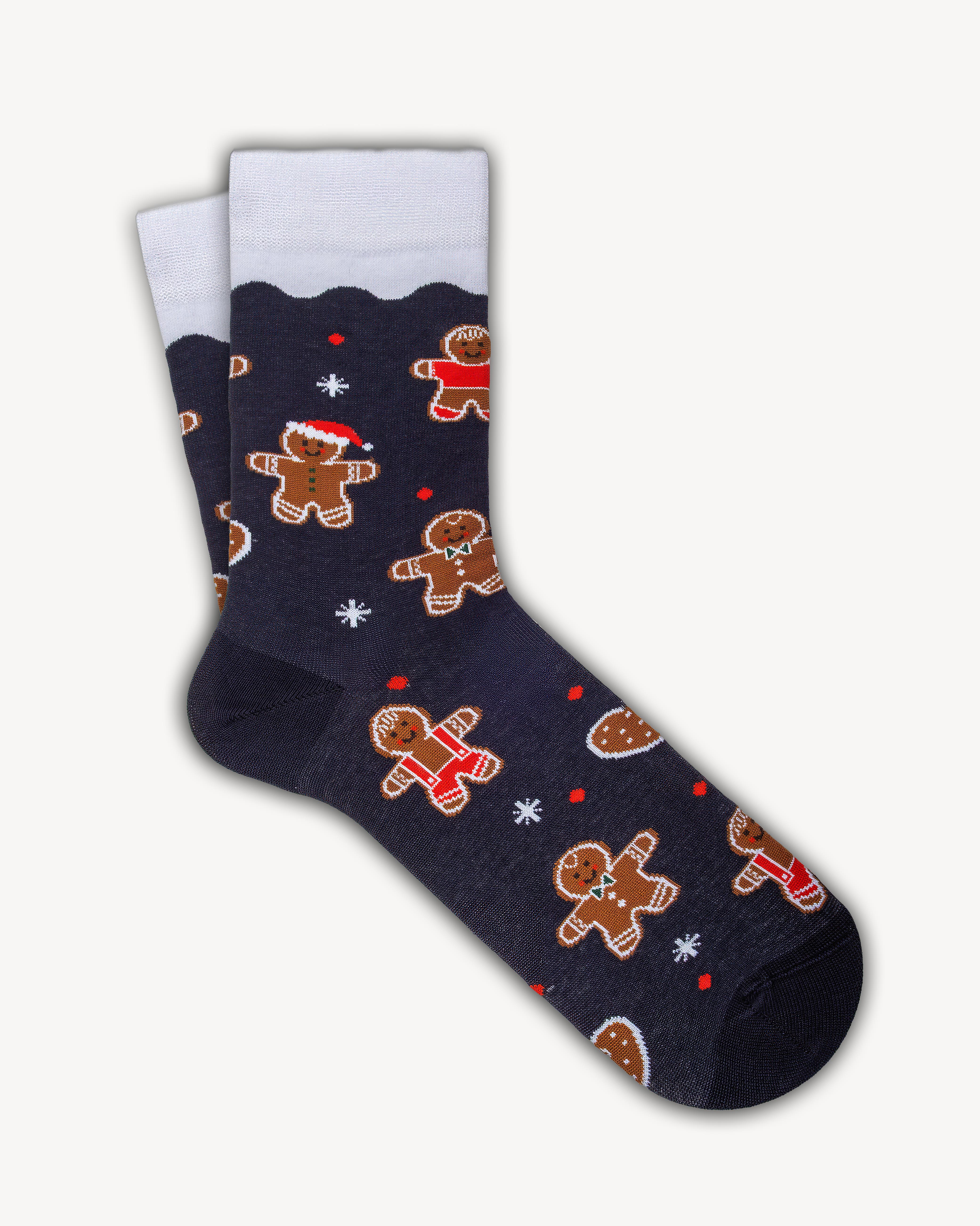 Mono Socks - 1'Li Kubariye Adamlı Christmas Çorap