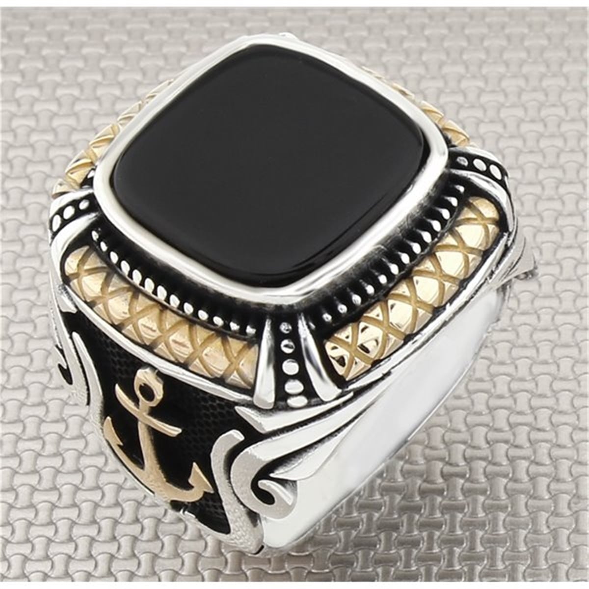 Toptan Gümüş Erkek Yüzük