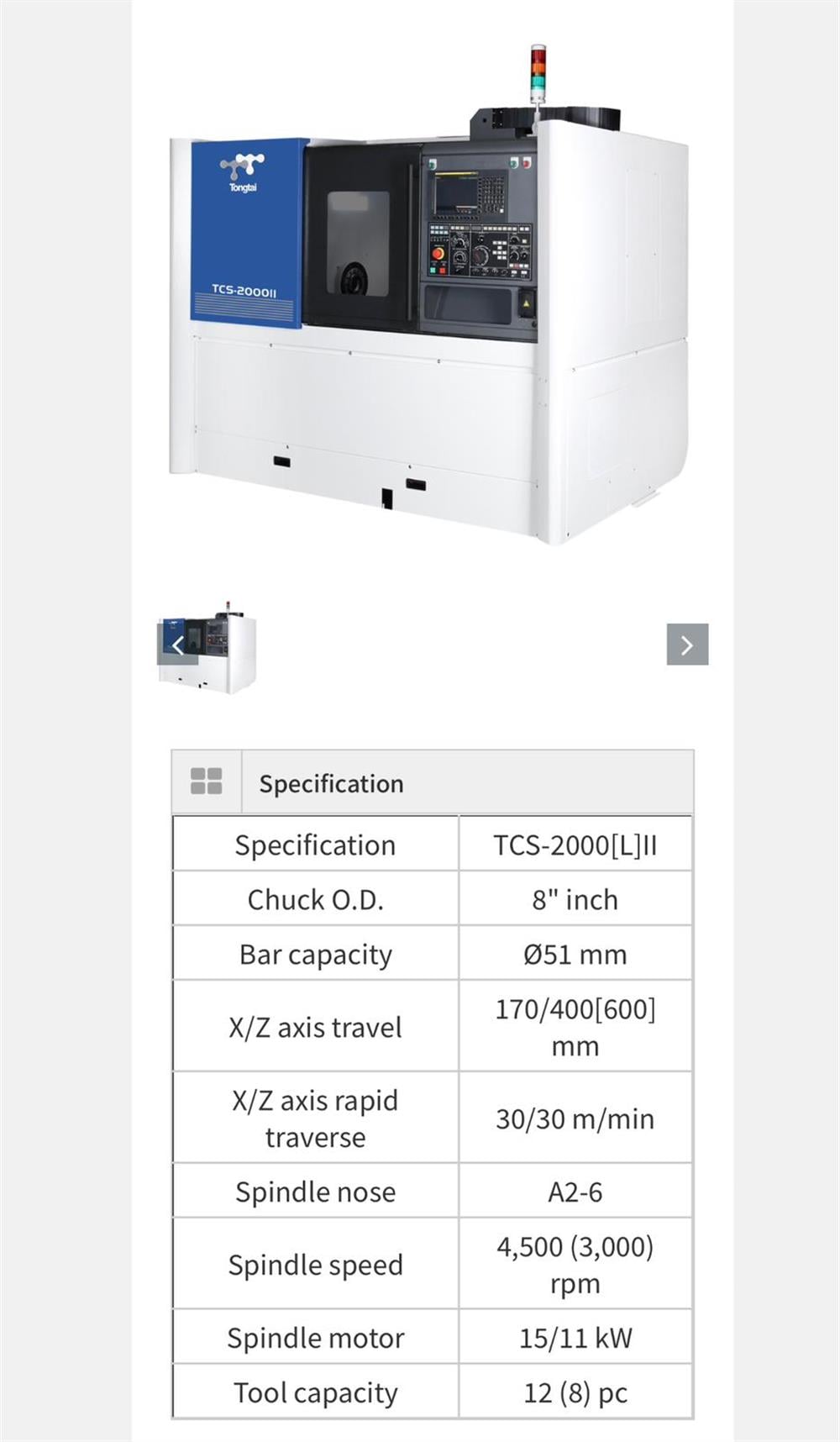 Tongtai Topper TCS2000 CNC Torna Tezgahı