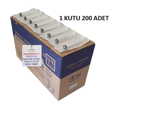ENJEKTÖR 10CC  200 ADET BERİKA MARKA