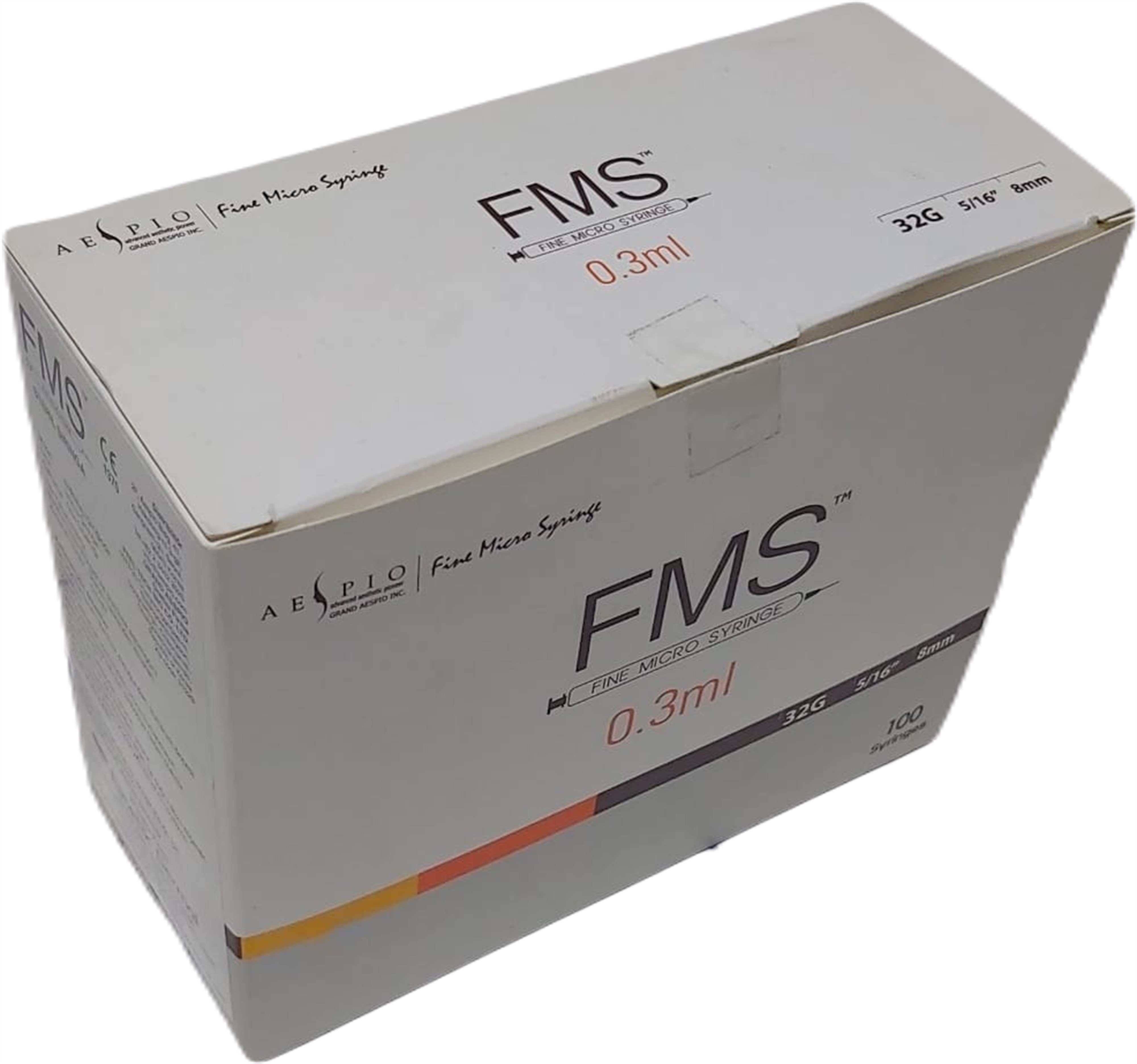 FMS Micro Fine Enjektörü 0.5 ml Enjektör Şırınga (32g x 8mm) - 100 Adet