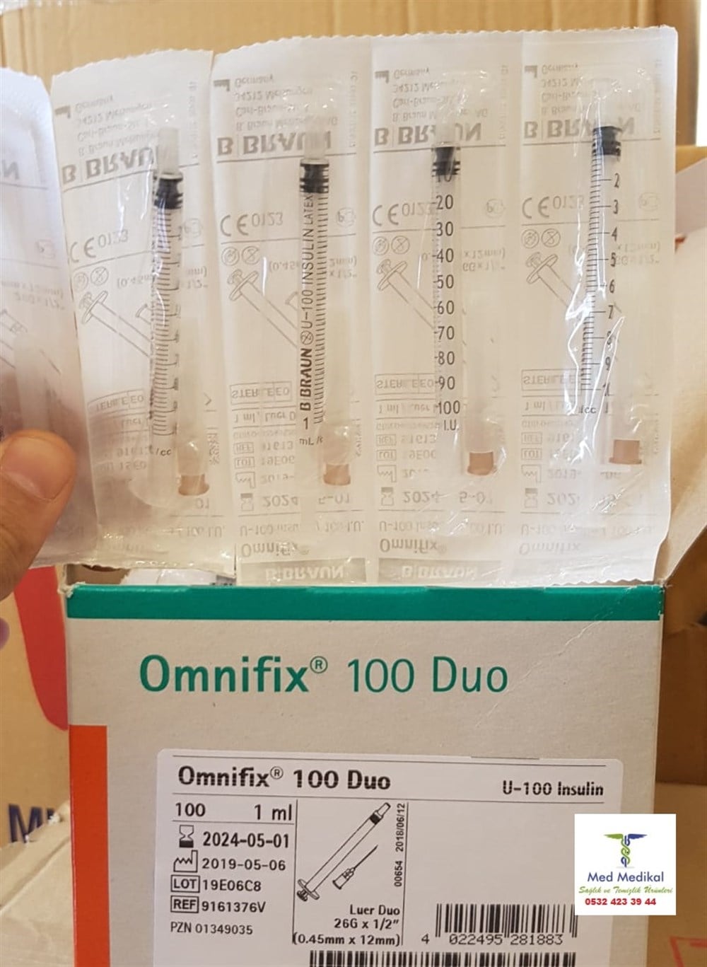 insülin enjektörü omnifix braun 1ml