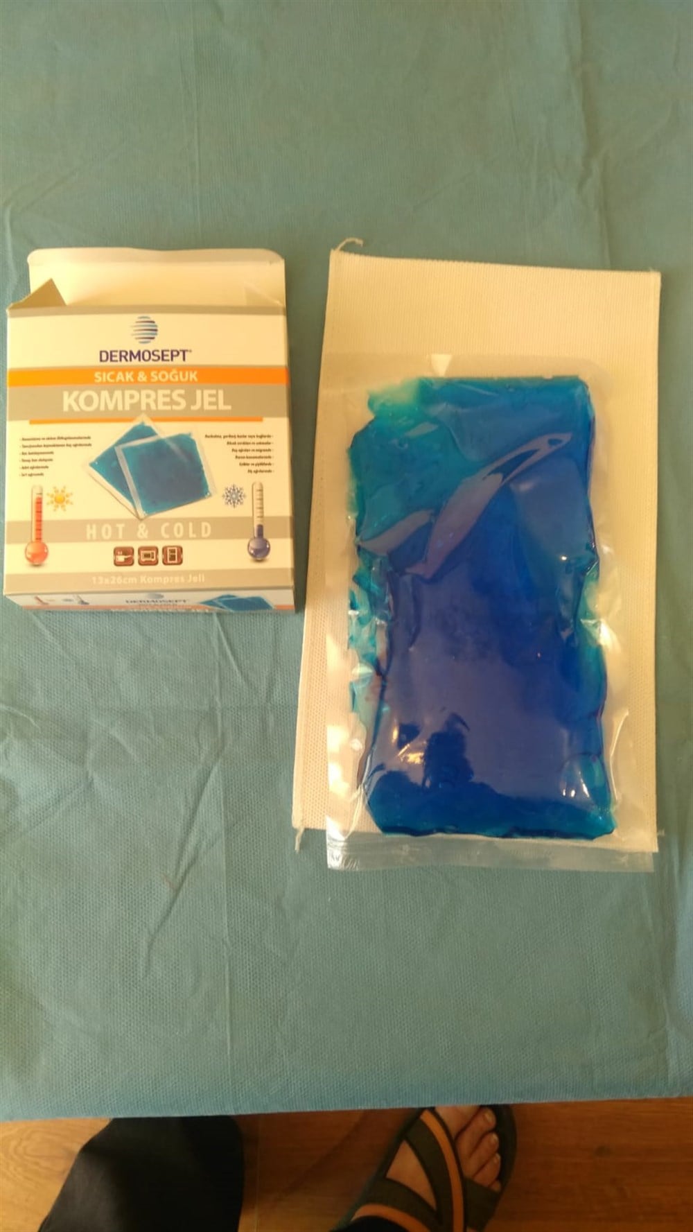 SICAK SOĞUK KOMPRES JEL KILIFLI 13 X26 CM