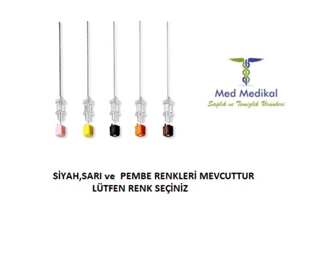 SPİNAL İĞNELER (siyah,sarı,pembe)