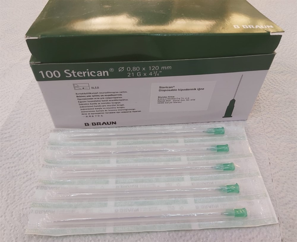 Sterican İğne 21G (0,8x120mm-Yeşil)