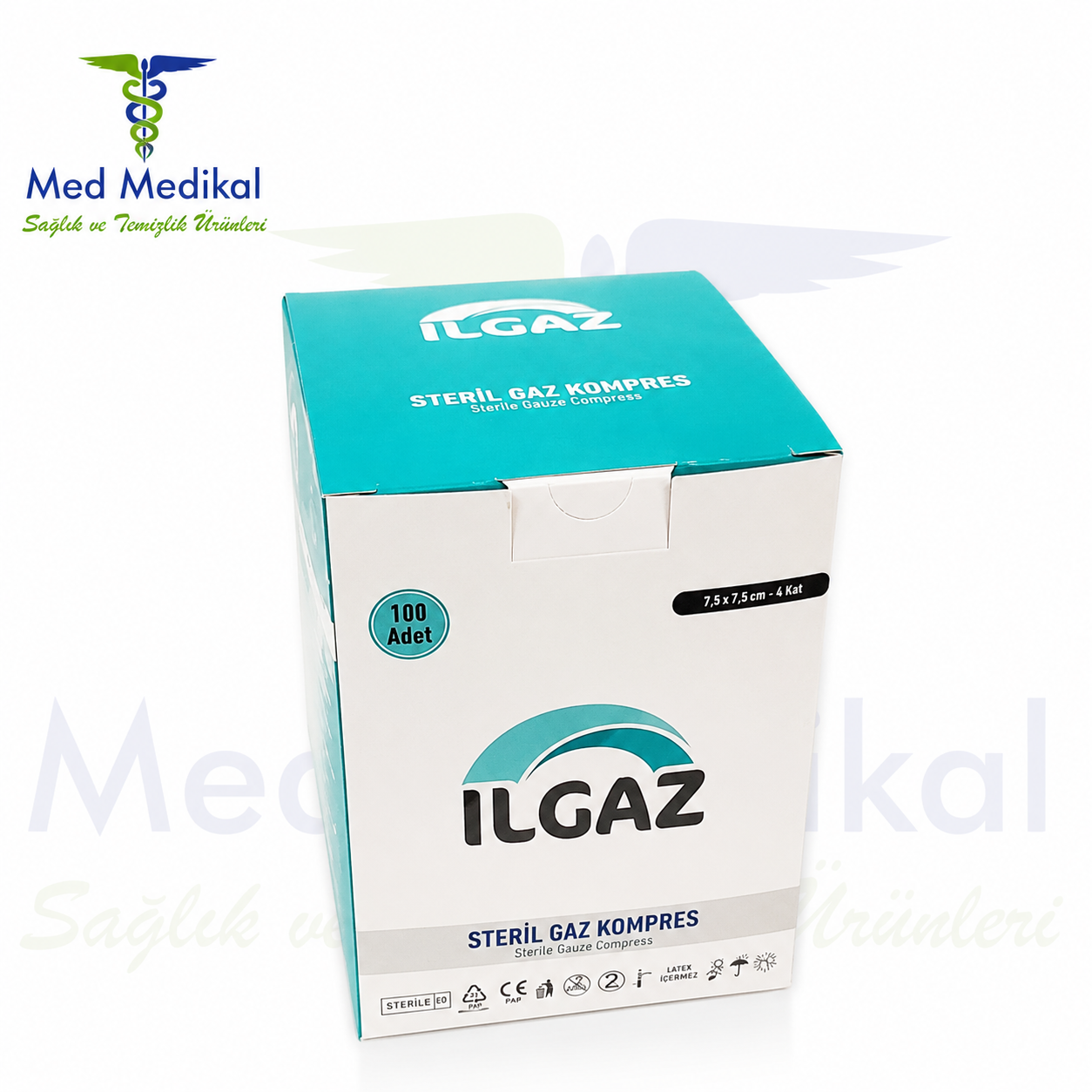 STERİL GAZLI BEZ 100 LÜ (20 PAKET)
