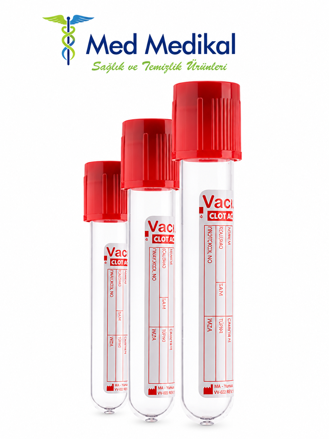 Vacusera Kan Alma Tüpü Kırmızı (10 ml)