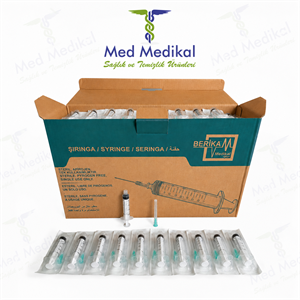 5 CC LUER LOCK ENJEKTÖR 250 ADET BERİKA MARKA