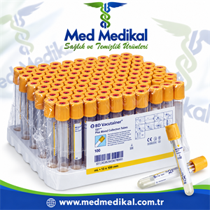 5 ml. JELLİ - B.D. - Sarı Kapaklı - 100 Adet vakumlu