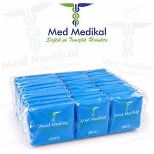 HASTA MAHREMİYET ÖRTÜSÜ MAVİ  RENK 80cm X 120cm 50 ADET TEK TEK PAKETLİ