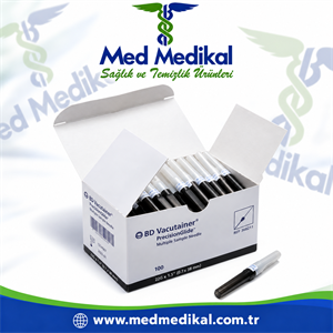 VAKUMLU İĞNE UCU - BD - Siyah - 100 Adet