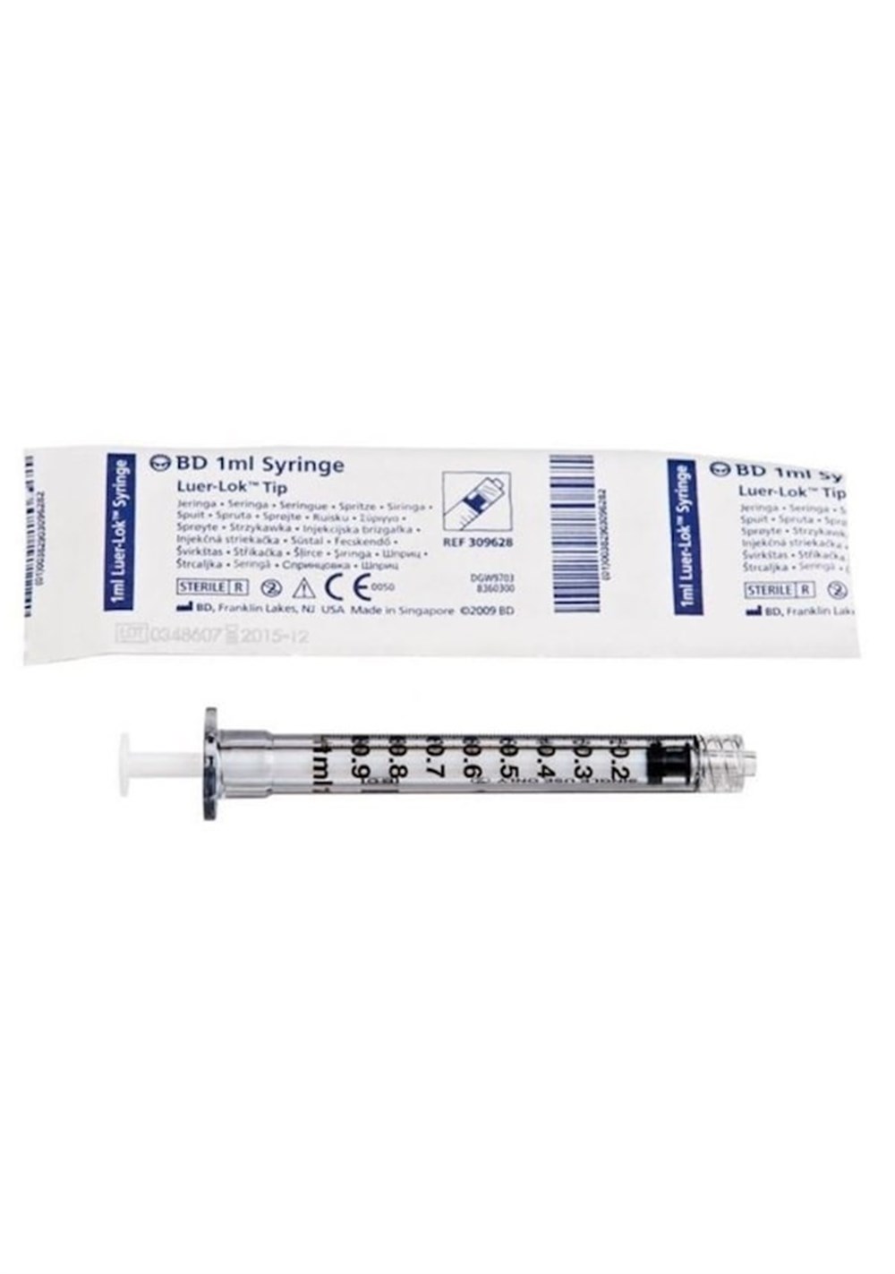 1ml Luer-Lok Enjektör BD marka 100 adet