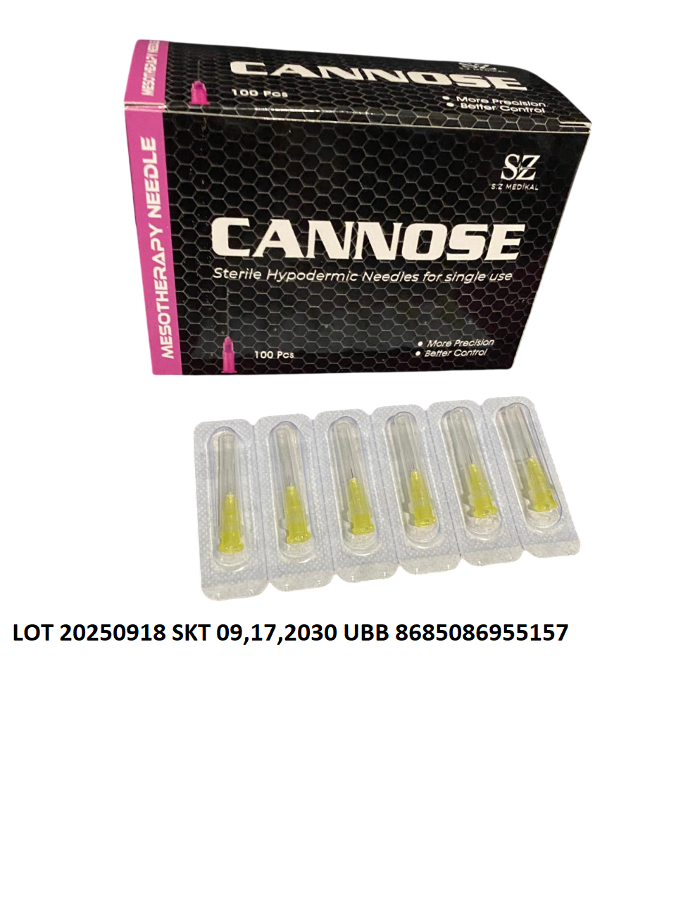 30 G 4mm 100 Adet Cannose Mezoterapi İğnesi