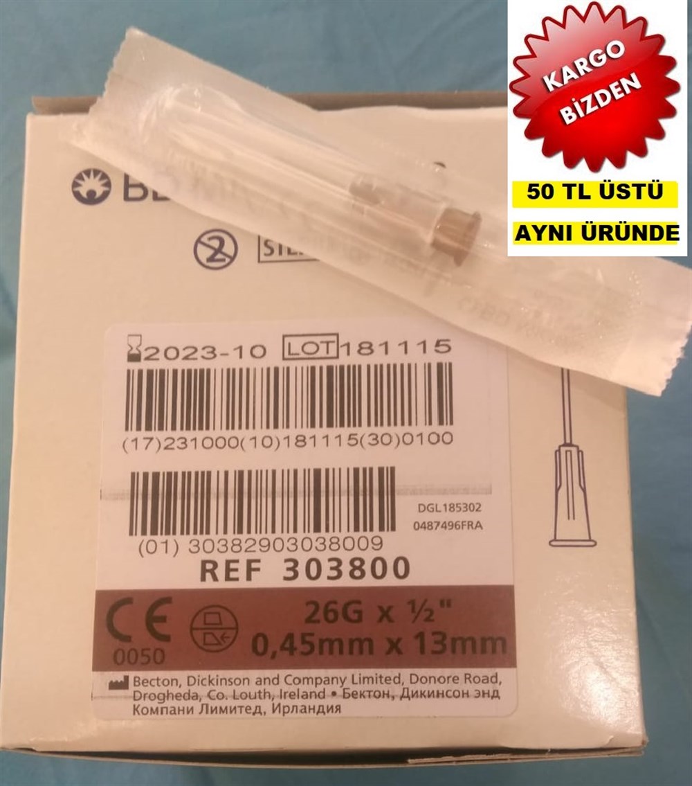 BD MİCROLANCE 26G 13MM 100 ADET