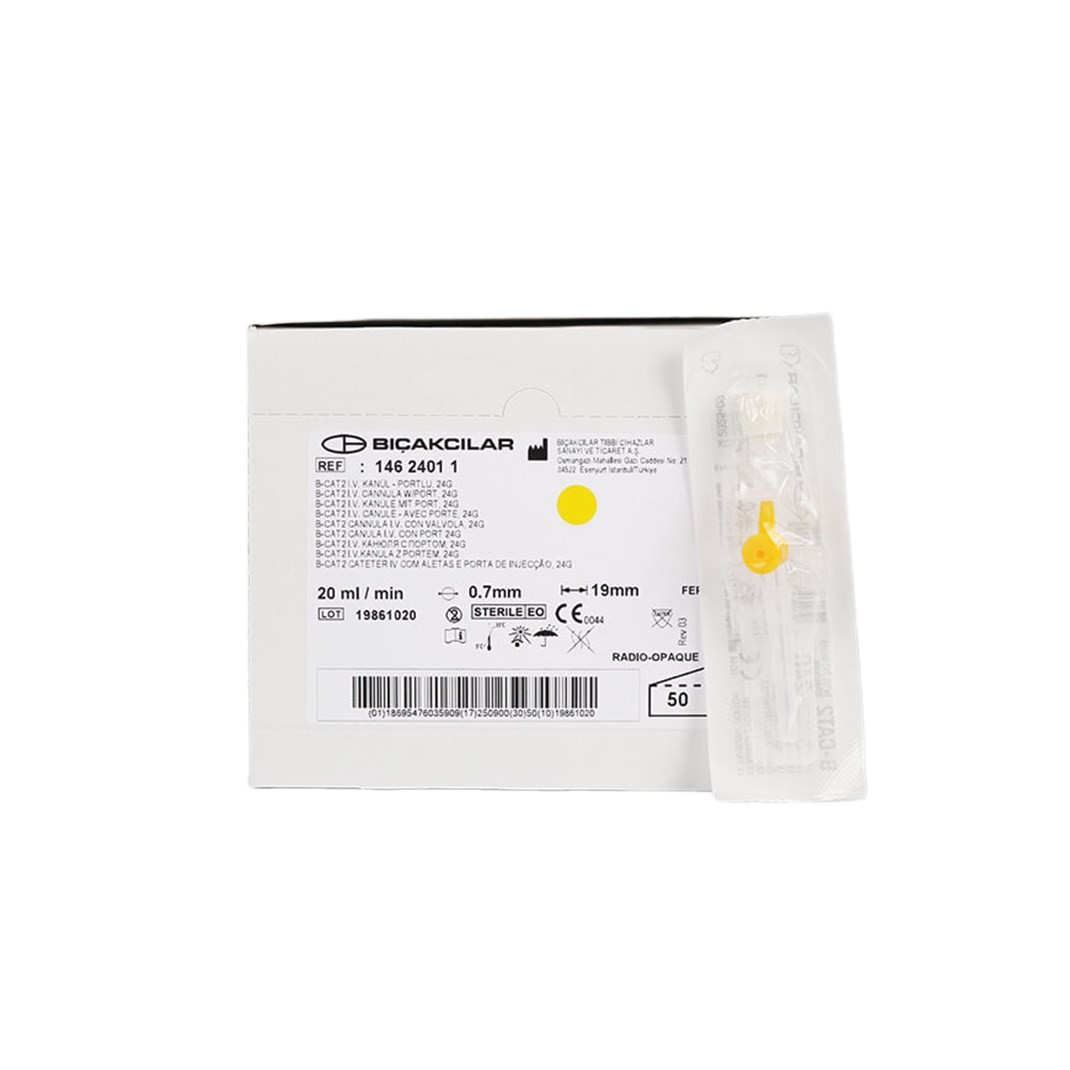 Bıçakcılar Intraket Sarı 24G x 1 1/2