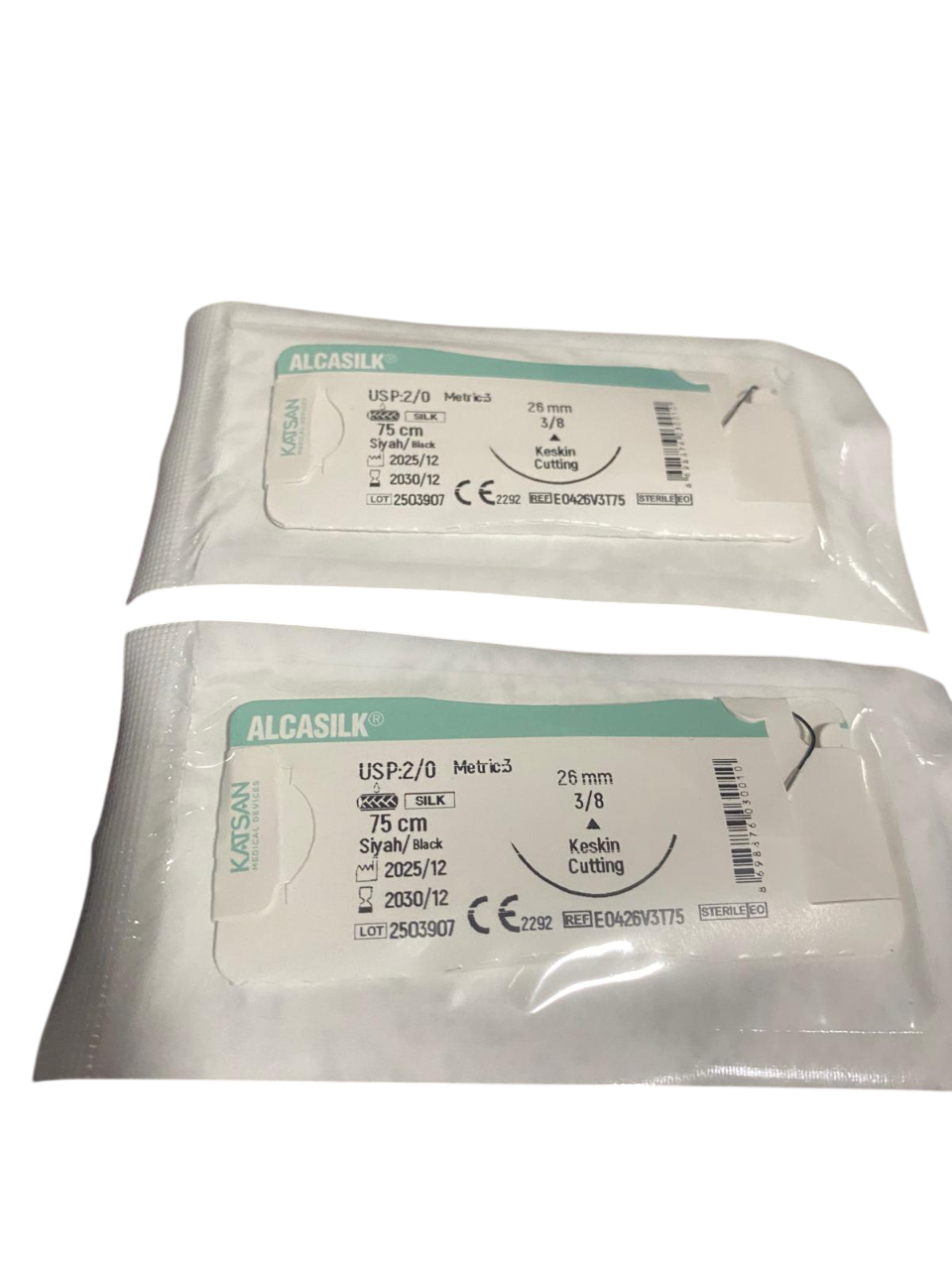CERRAHİ İPLİK İPEK 2/0 KESKİN 1 ADET
