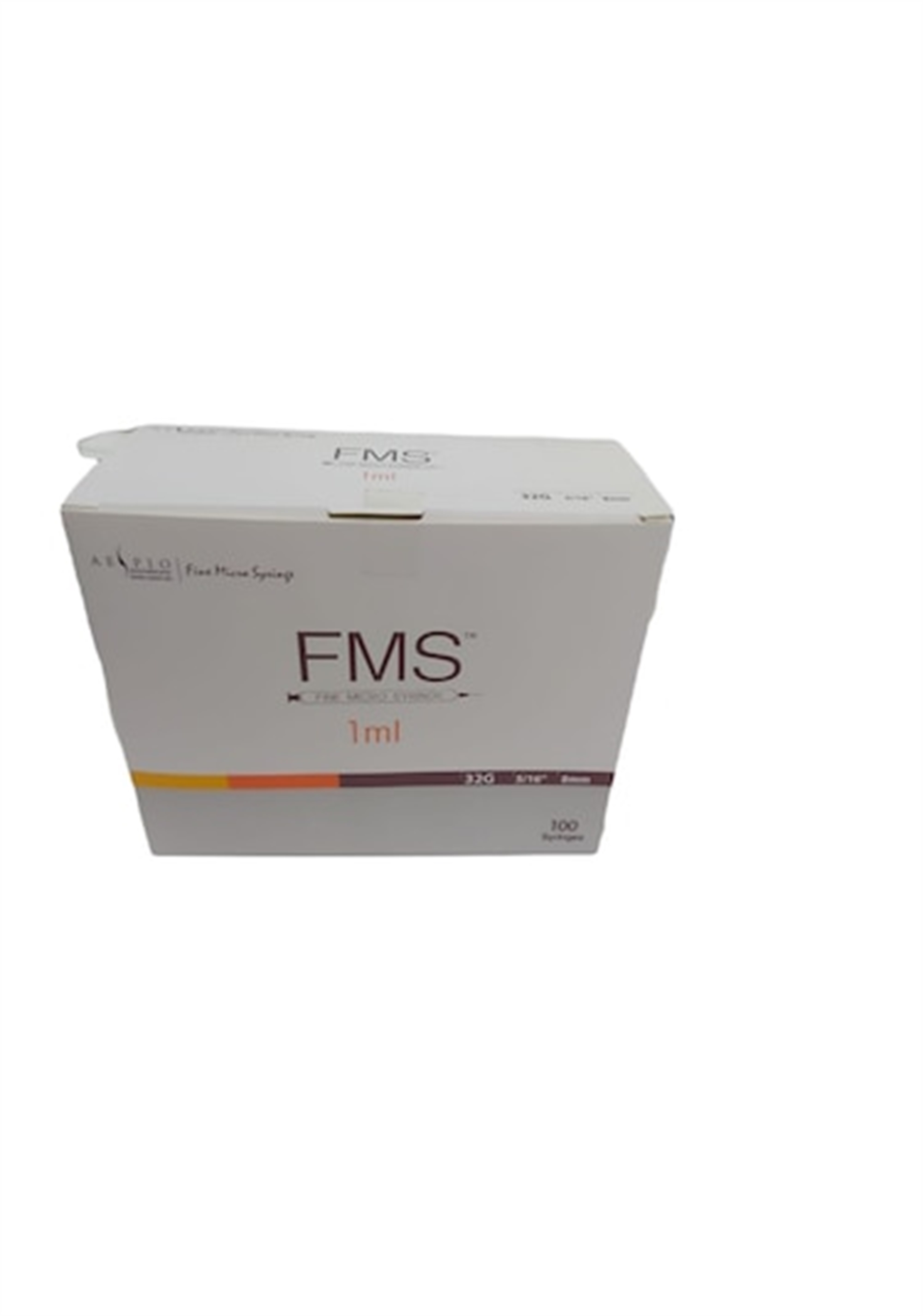 FMS Micro Fine Enjektörü 1 ml Enjektör Şırınga (32g x 8mm) - 100 Adet