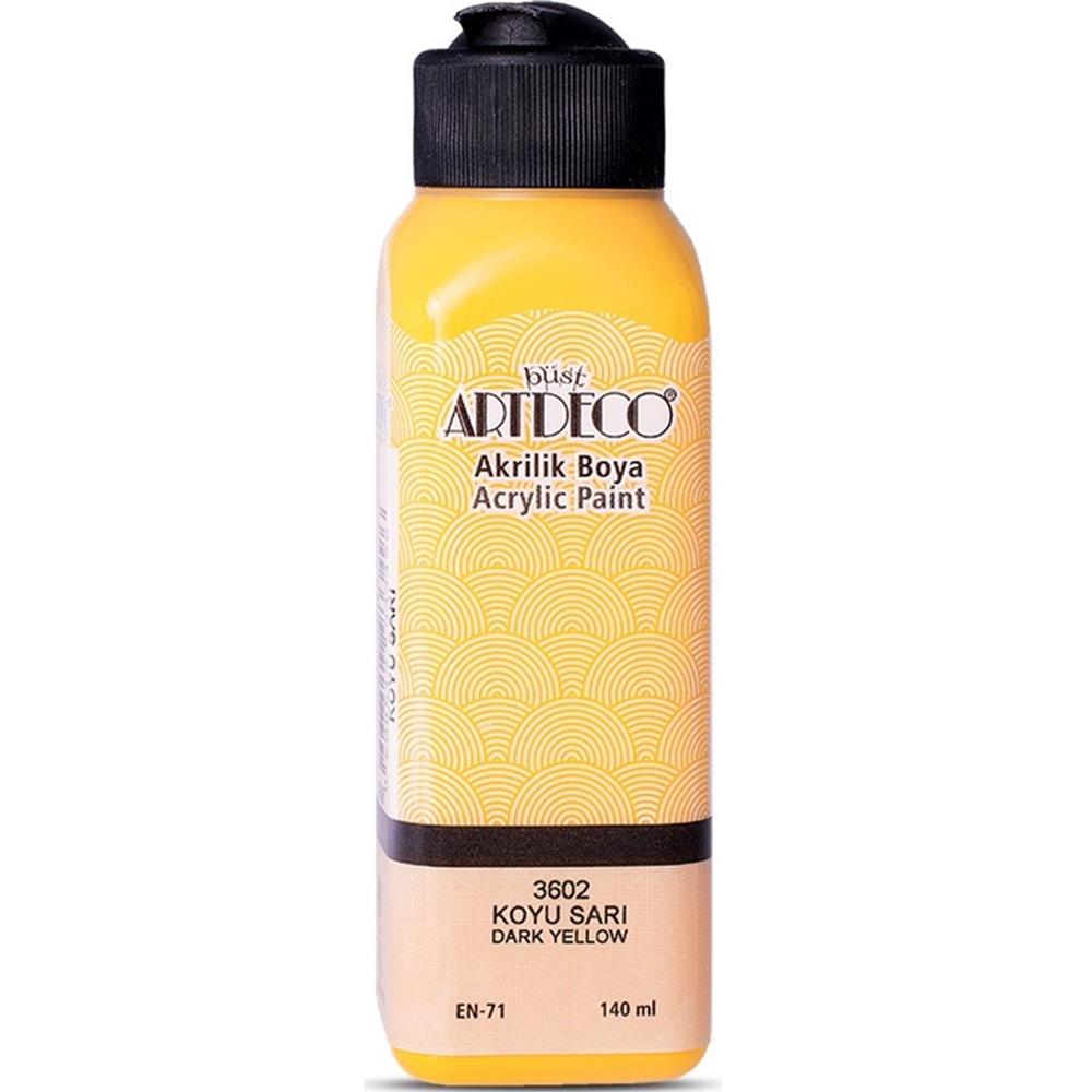 Artdeco Akrilik Boya 140 ML Koyu Sarı 070R-3602