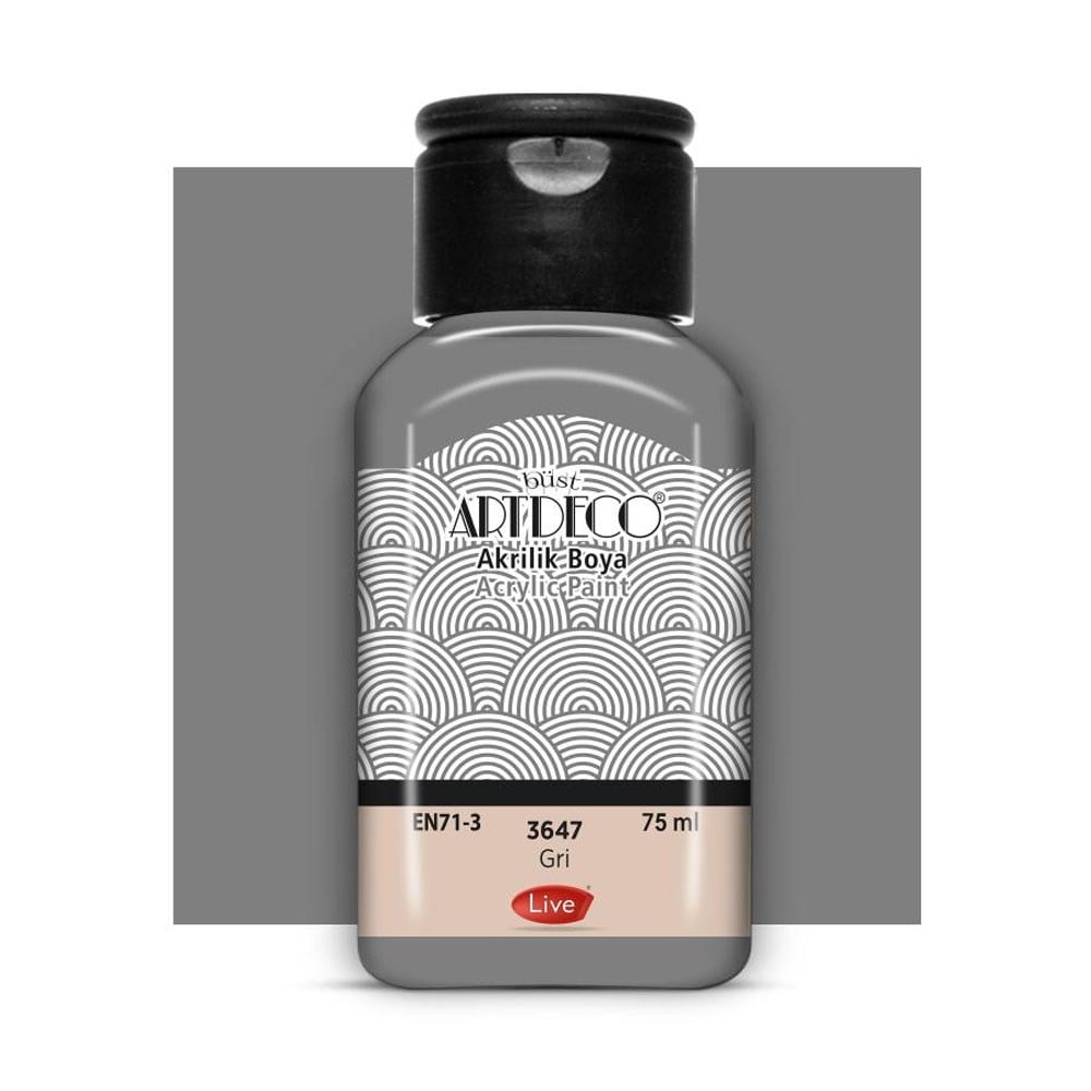 Artdeco Akrilik Boya 75 ML Gri 3647