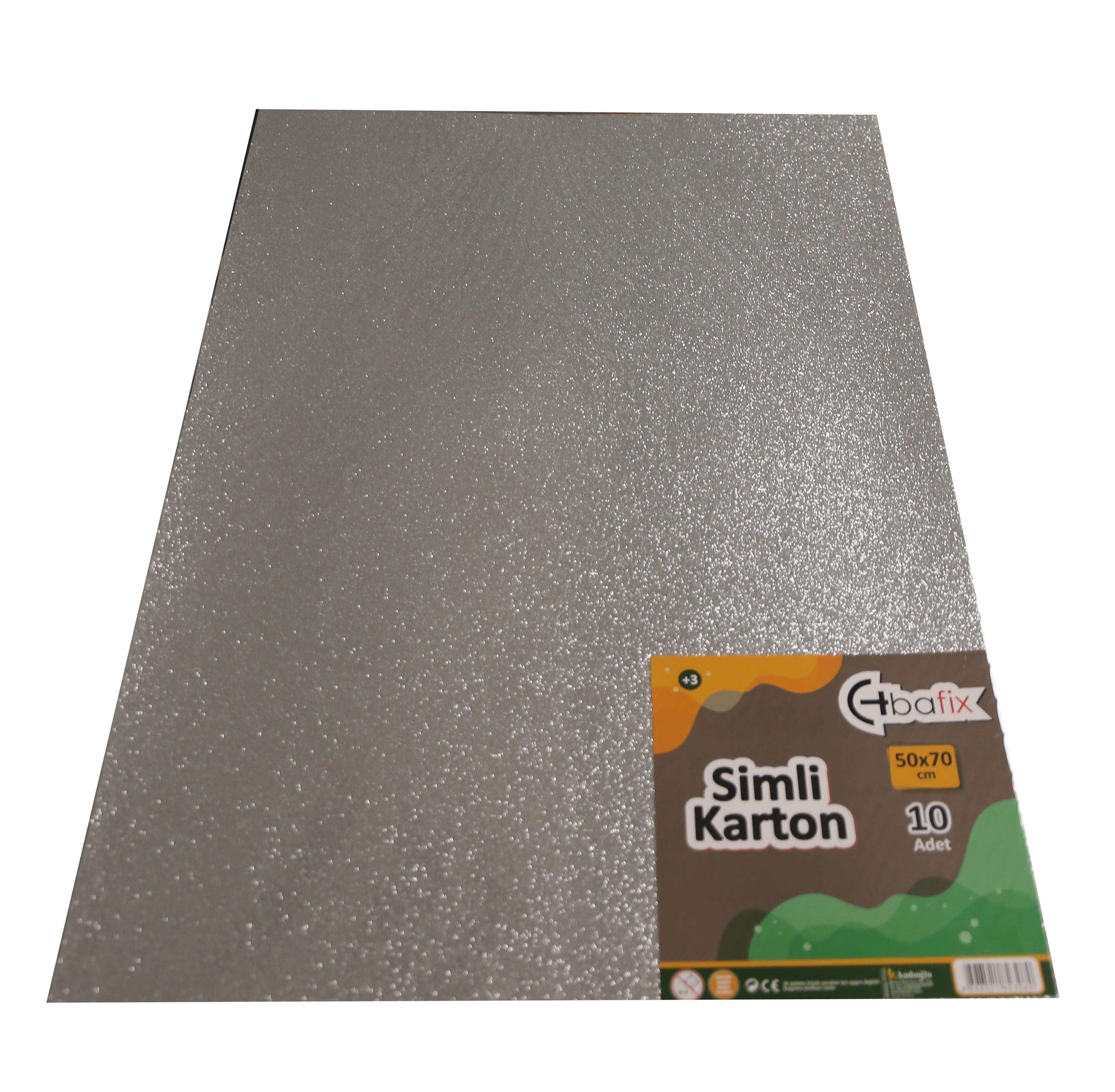 Bafix Simli Karton 50x70 Gümüş (Silver)