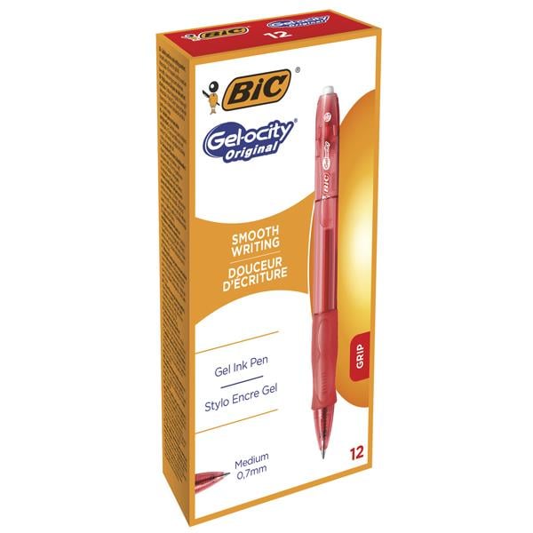 Bic Jel Kalem Basmalı Gelocıty Orıgınal 12 Li Kırmızı