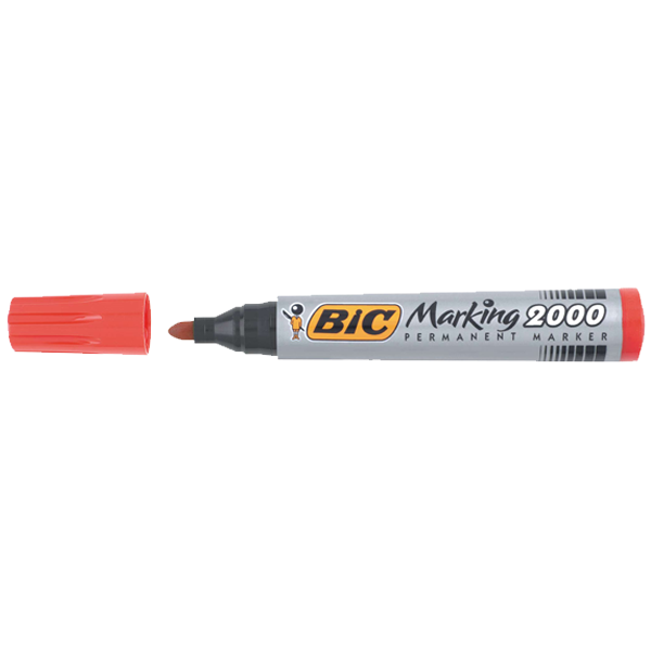Bic Markör Permanent 1.7 MM Yuvarlak Uçlu Kırmızı 2000 03