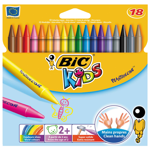 Bic Pastel Boya Plastidecor Silinebilir 18 Renk 829771