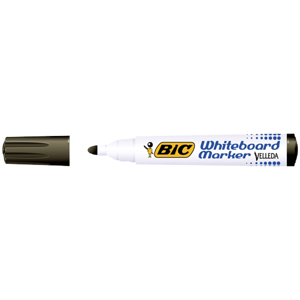 Bic Tahta Kalemi Yuvarlak Uçlu Velleda Siyah 1701 09