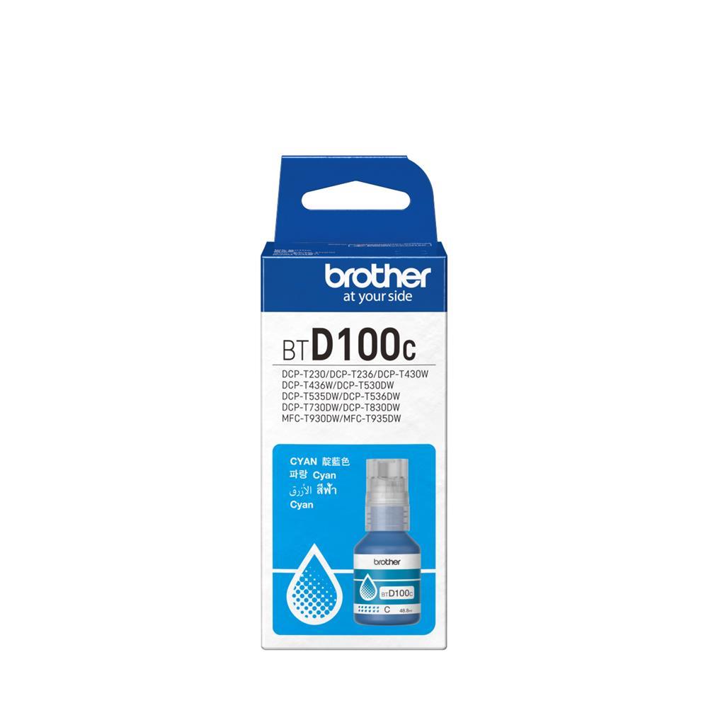 Brother BTD100C Cyan Mavi 5.000 Sayfa Şişe Mürekkep DCP-T230-T430-T530-T730-T830  MFC-T930-T935