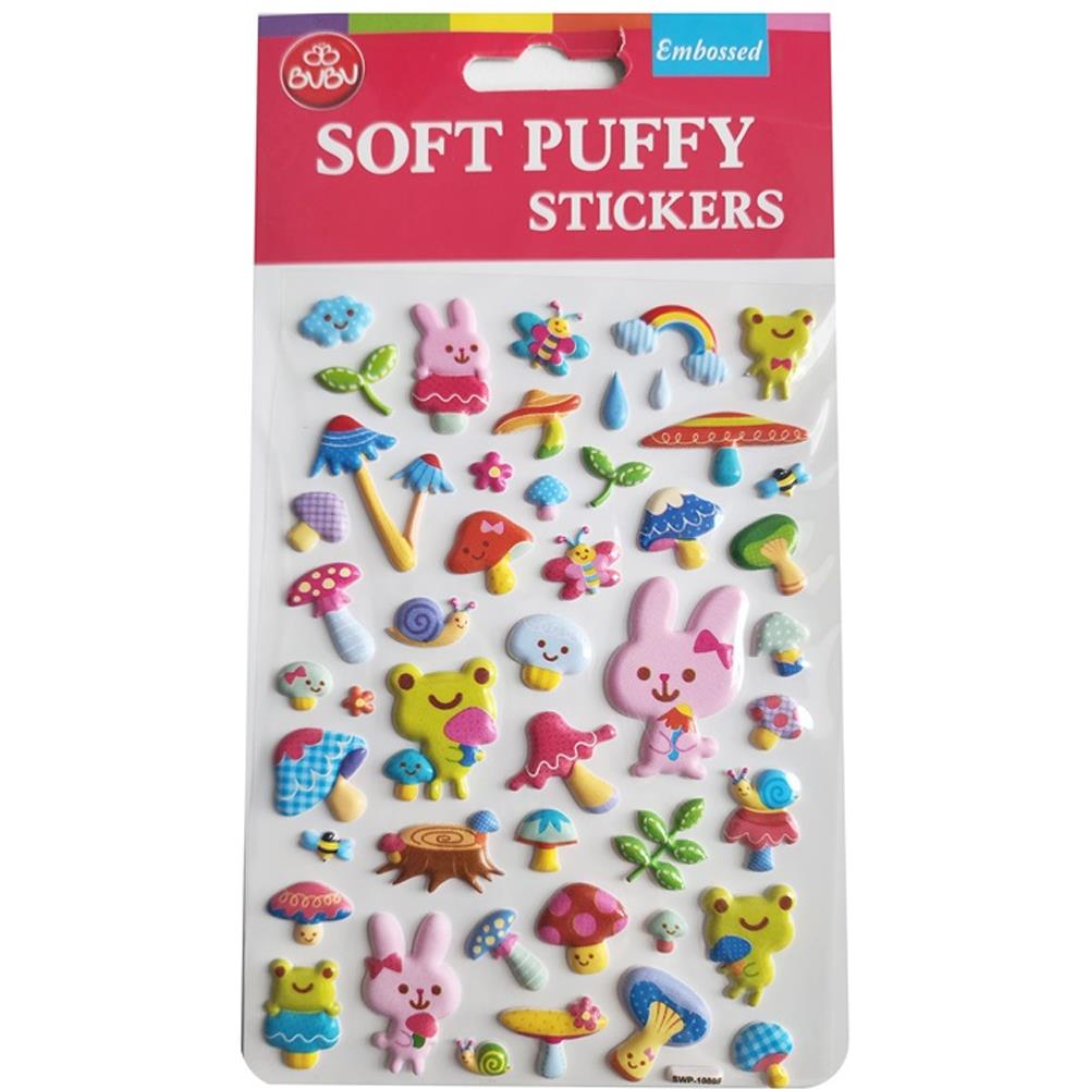 Bu-Bu Soft Puffy Stıckers Forest Life 10,9x20,5 BUBU-SWP-1009B