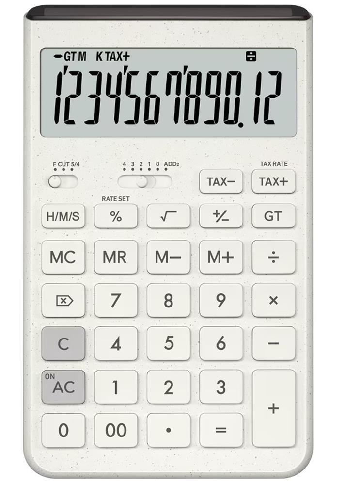 Casio JT-200T-WE 12 Hane Beyaz Masa Üstü Hesap Makinesi