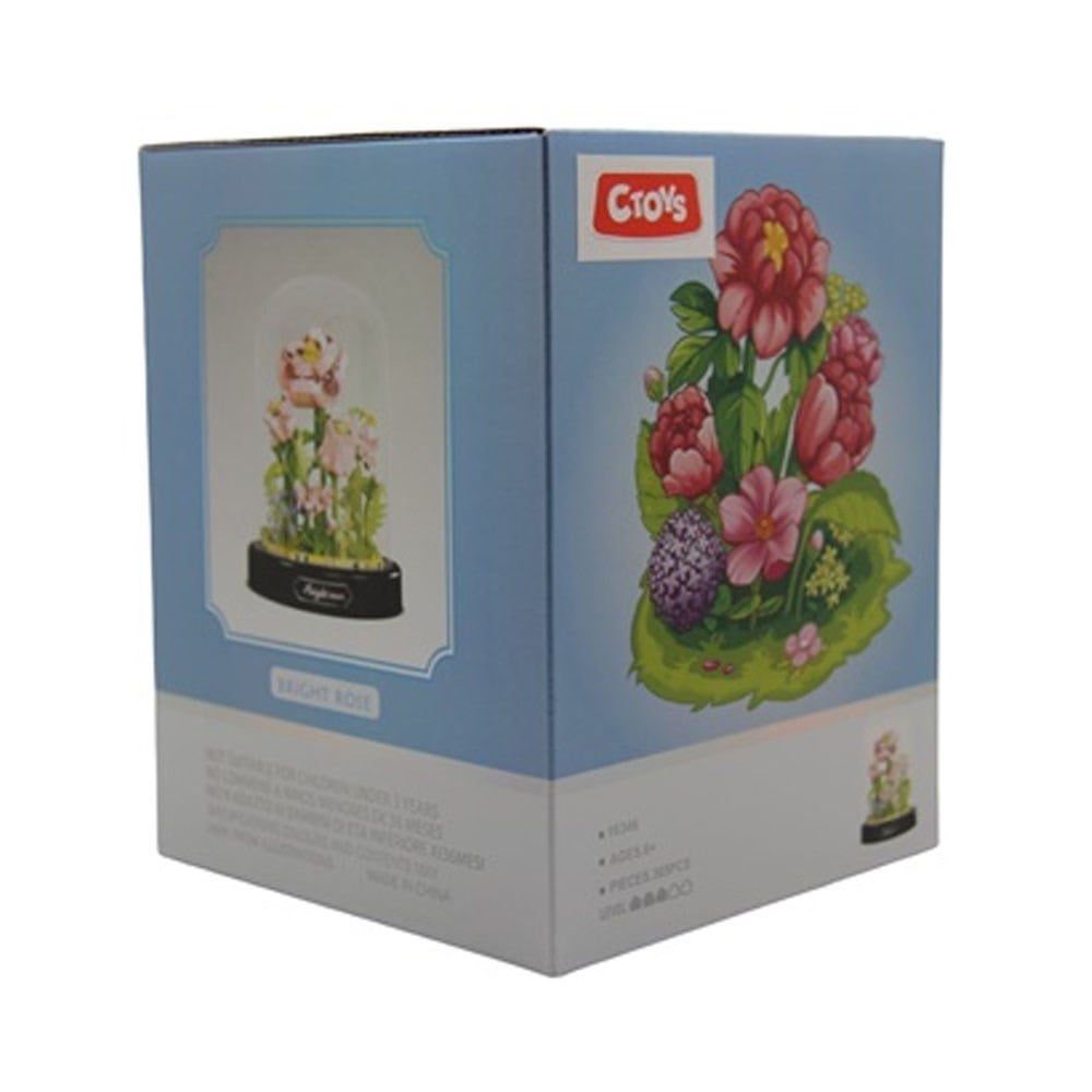 Ctoy Fanuslu Çiçek Bloklar 365 Parça Ctoy-16346