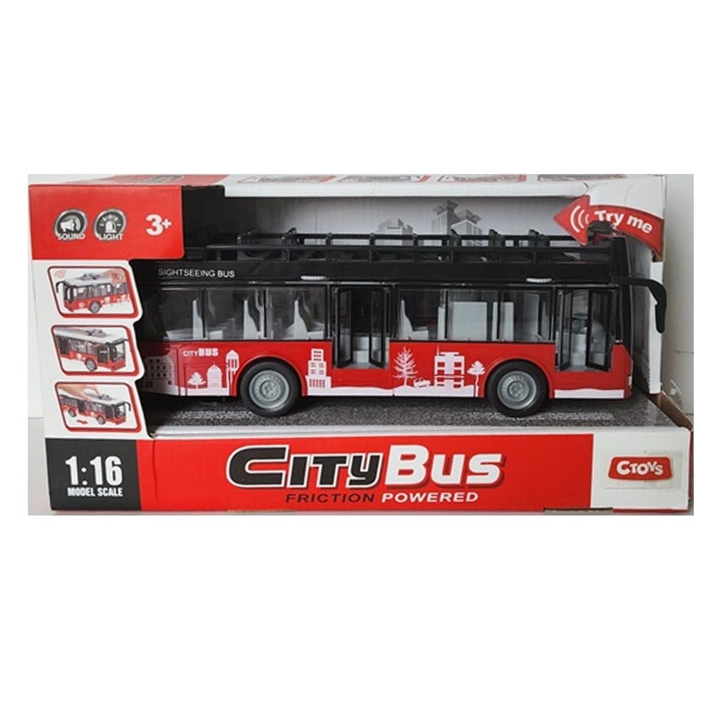 Ctoy Işıklı Ve Sesli Şehir Otobüsü 1:16 Ctoy-a1119-13