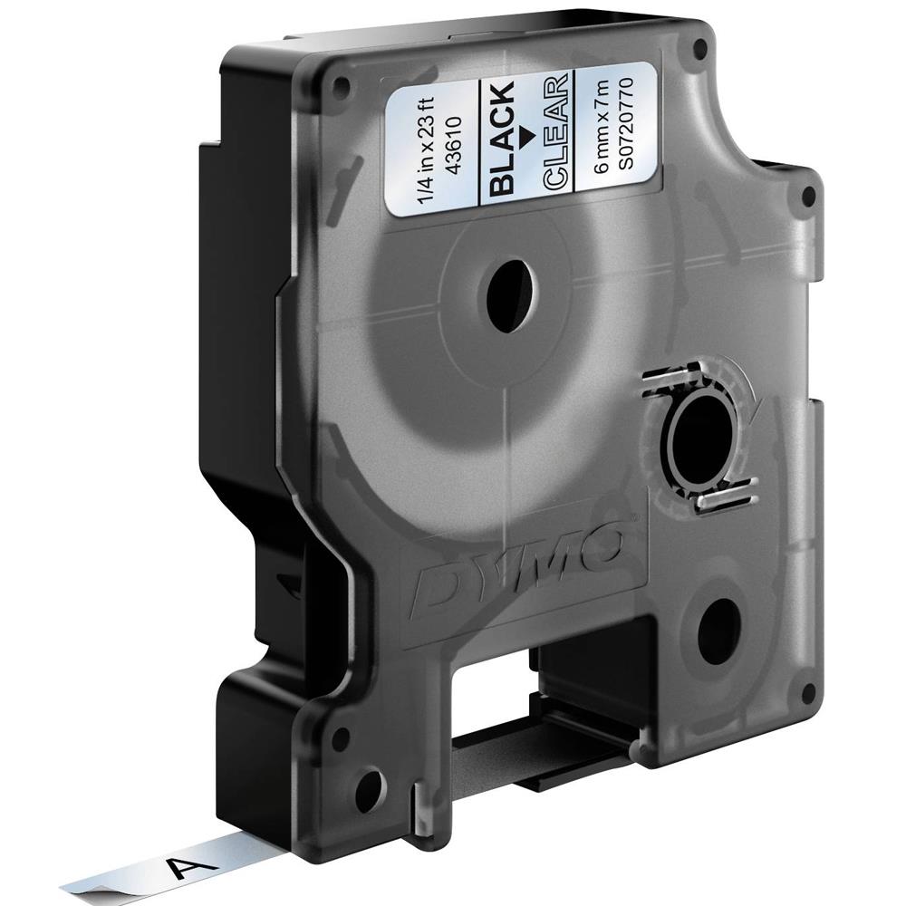 Dymo D1 Yedek Şerit 6 Mmx7 Mt Şeffaf/siyah 43610
