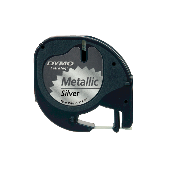 Dymo Letratag Şerit Metalik 12 MMx4 MT Gri 91208