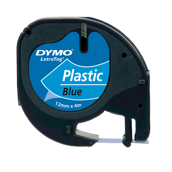 Dymo Letratag Şerit Plastik 12 MMx4 MT Mavi 91205