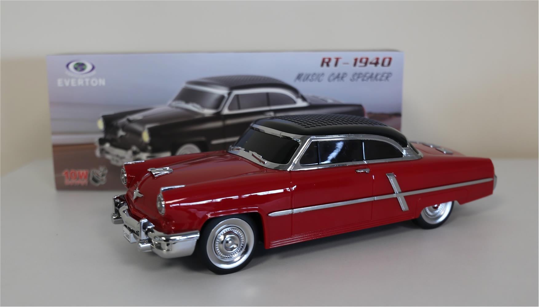 EVERTON RT-1940  Kırmızı Bluetooth Fm-Usb-Tf-Aux Şarjlı Nostaljik Radyo