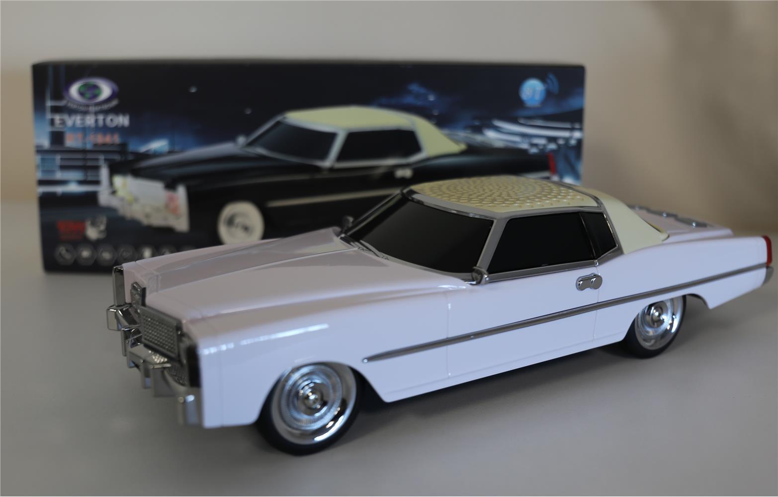 EVERTON RT-1941  Beyaz Arabalı  Bluetooth Fm-Usb-Tf-Aux Şarjlı Nostaljik Radyo