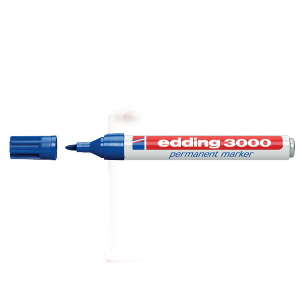 Edding Markör Permanent Yuvarlak Uçlu 1.5-3 MM Mavi 3000