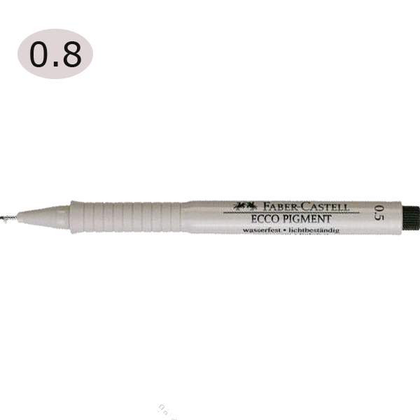 Faber-Castell Çizim Kalemi Ecco Pigment 0.8 MM Siyah 16 68 99