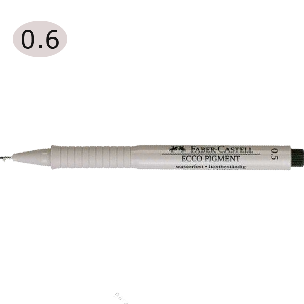 Faber-Castell Çizim Kalemi Ecco Pigment 0.6 MM Siyah 16 66 99