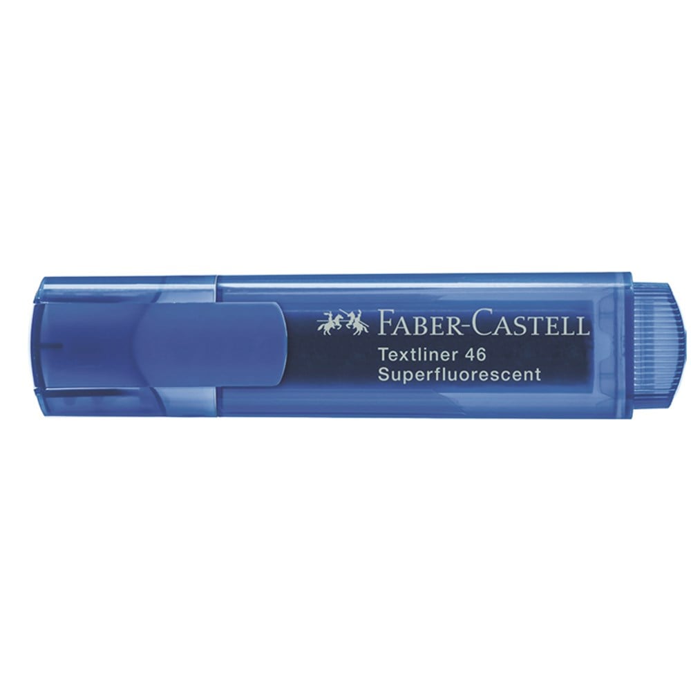 Faber-Castell Fosforlu Kalem 1546 Şeffaf Gövde Mavi 5030154652000
