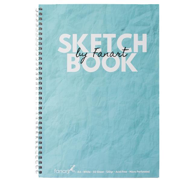 Fanart Academy Sketch Book 120 GR Spiralli 50 YP A4 Turkuaz 8671