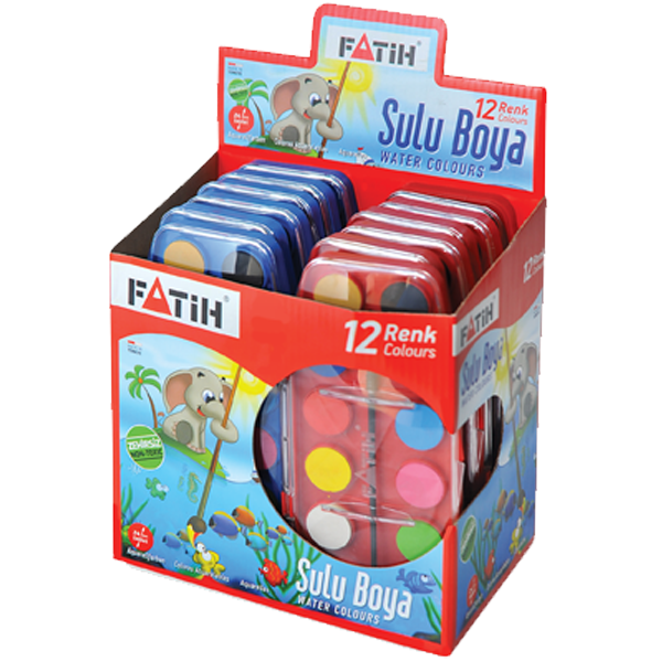 Fatih Sulu Boya 12 Renk 24 ML F-12