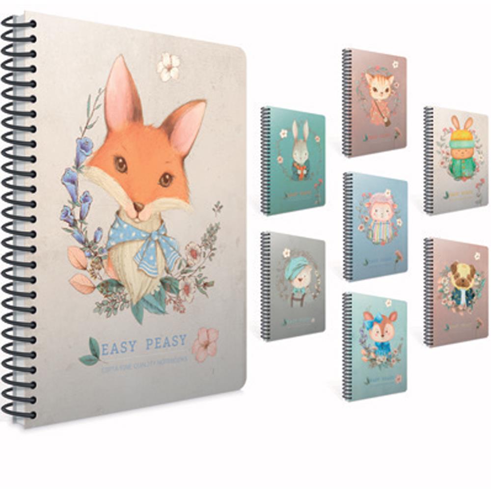 Gıpta Easy Notes Spiralli karton Kapak Defter A4 80 Yp.Kare.