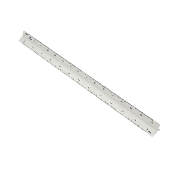 Hatas Mikyas Cetvel Plastik 1/20-25-50-75-100-125 0270