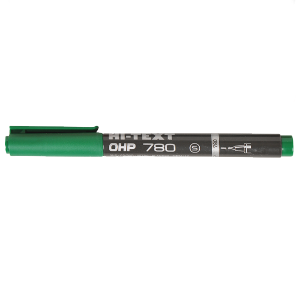Hi-Text Asetat Kalemi Permanent S Seri Yeşil 780