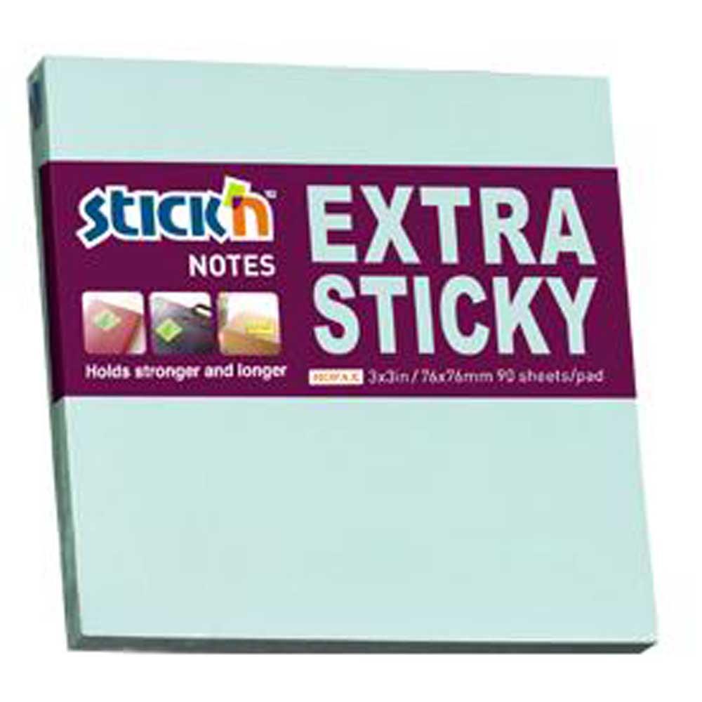 Hopax Stıckn Yapışkanlı Not Kağıdı Extra 90 YP 76x76 Pastel Mavi HE21663