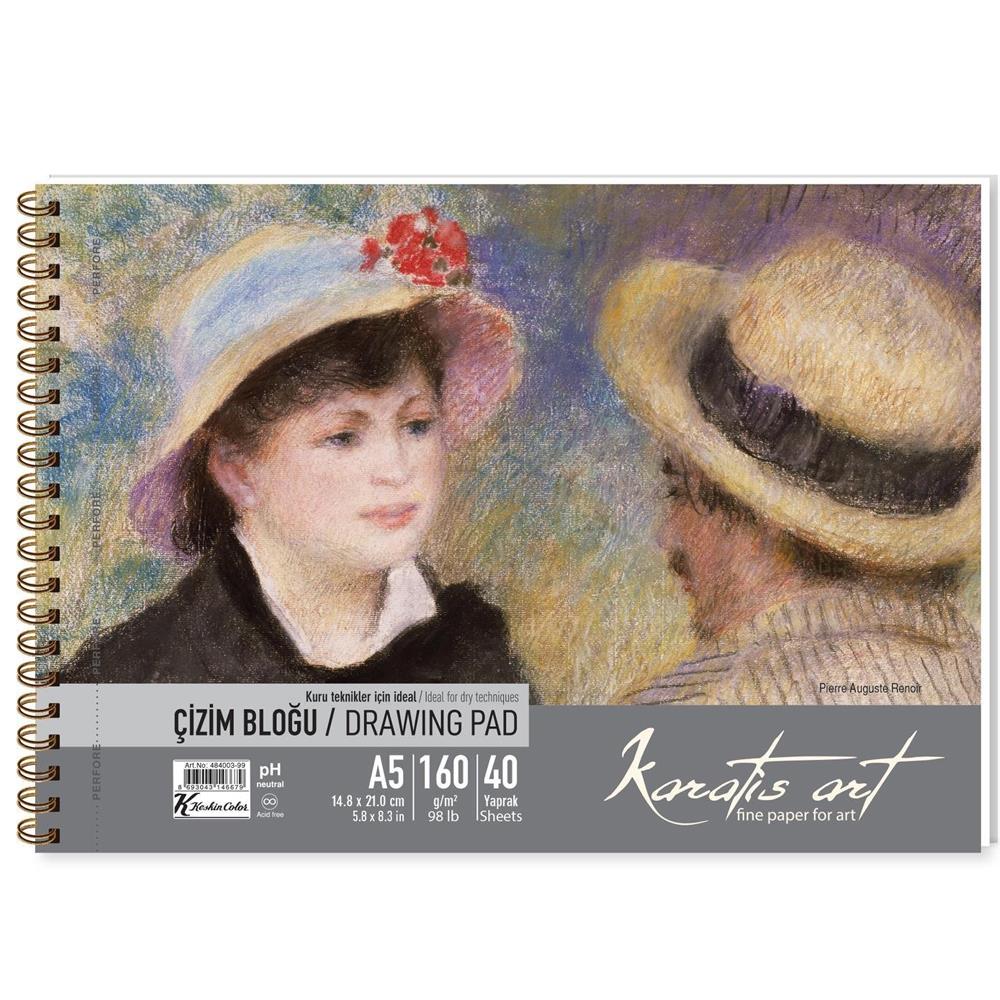 Karatis Çizim Blok Spiralli Art 160gr A5 20 YP 484008-99