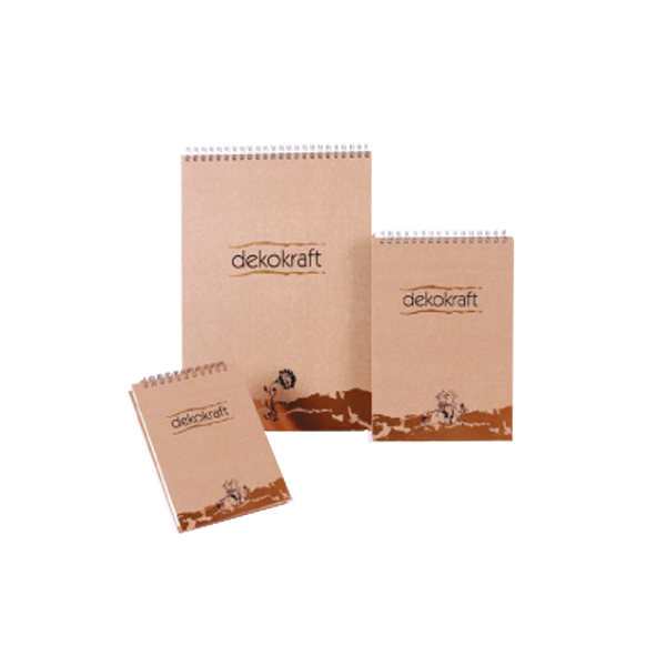 Keskin Color Bloknot Dekokraft Spiralli Çizgili A4 100 YP 144001-99